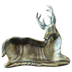 antiek goudkleurig schaaltje in hertvorm